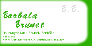 borbala brunet business card